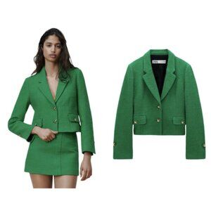 Zara extured elly reen lazer